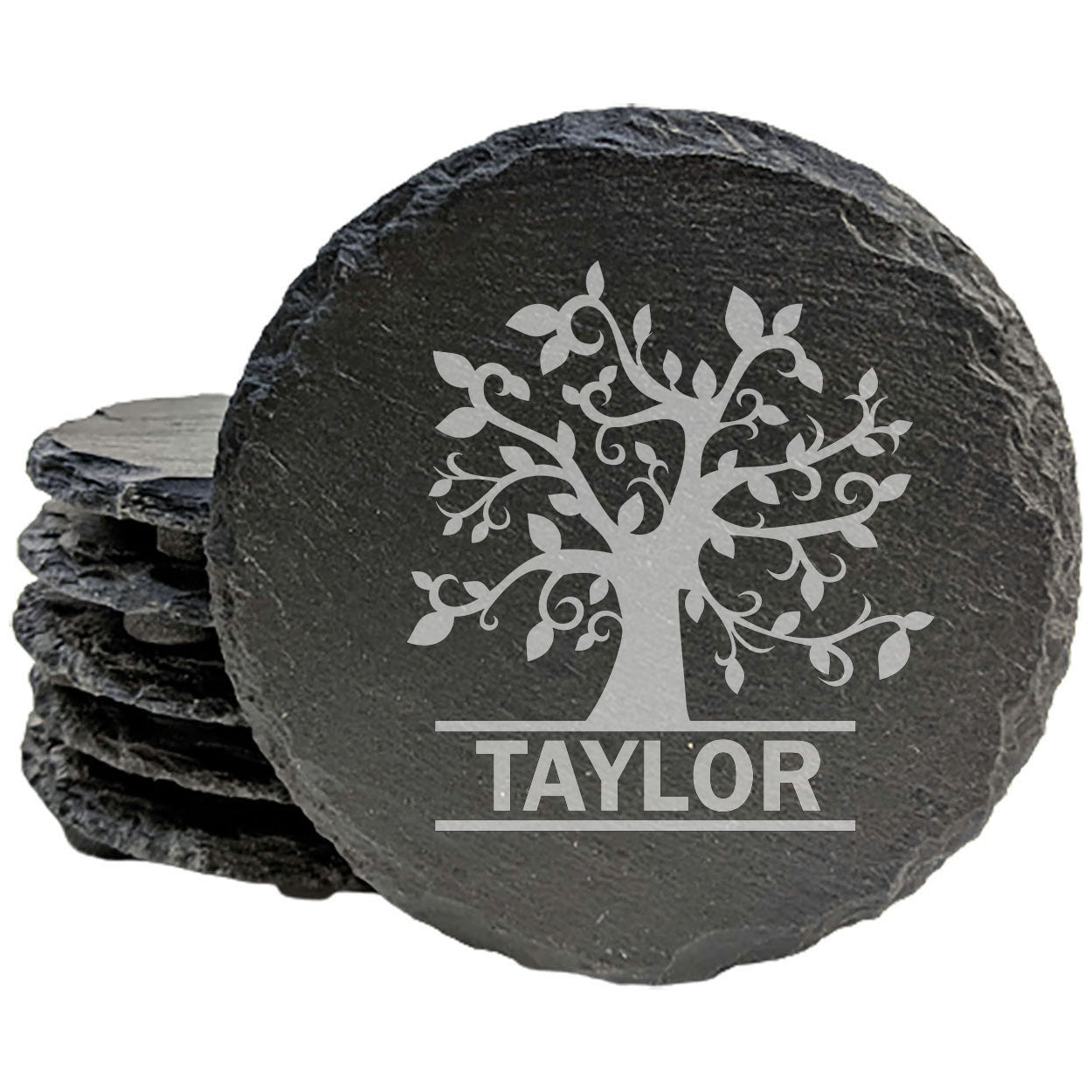 Branch Out in Style: Personalized Family Tree Coasters with Monogram