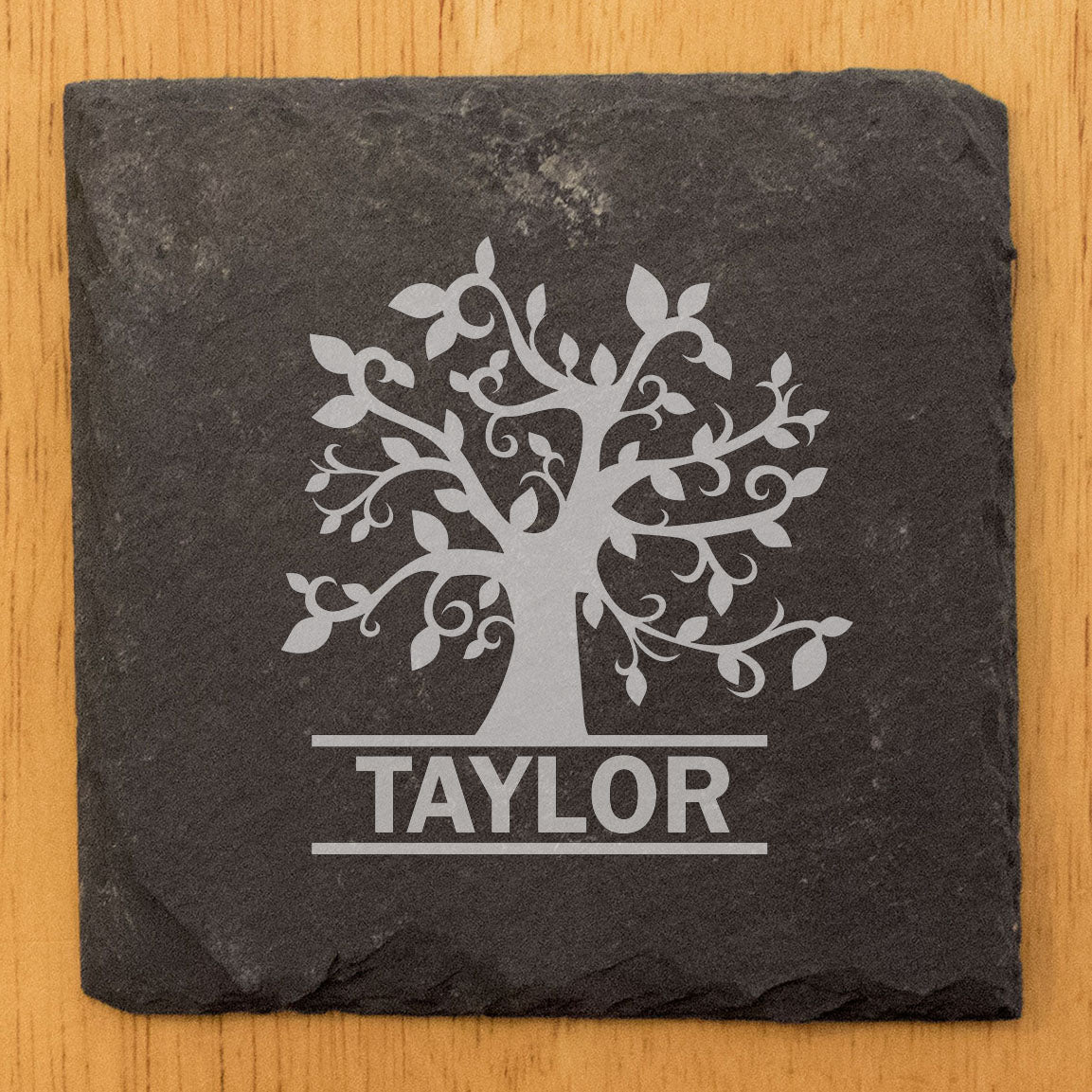 Branch Out in Style: Personalized Family Tree Coasters with Monogram