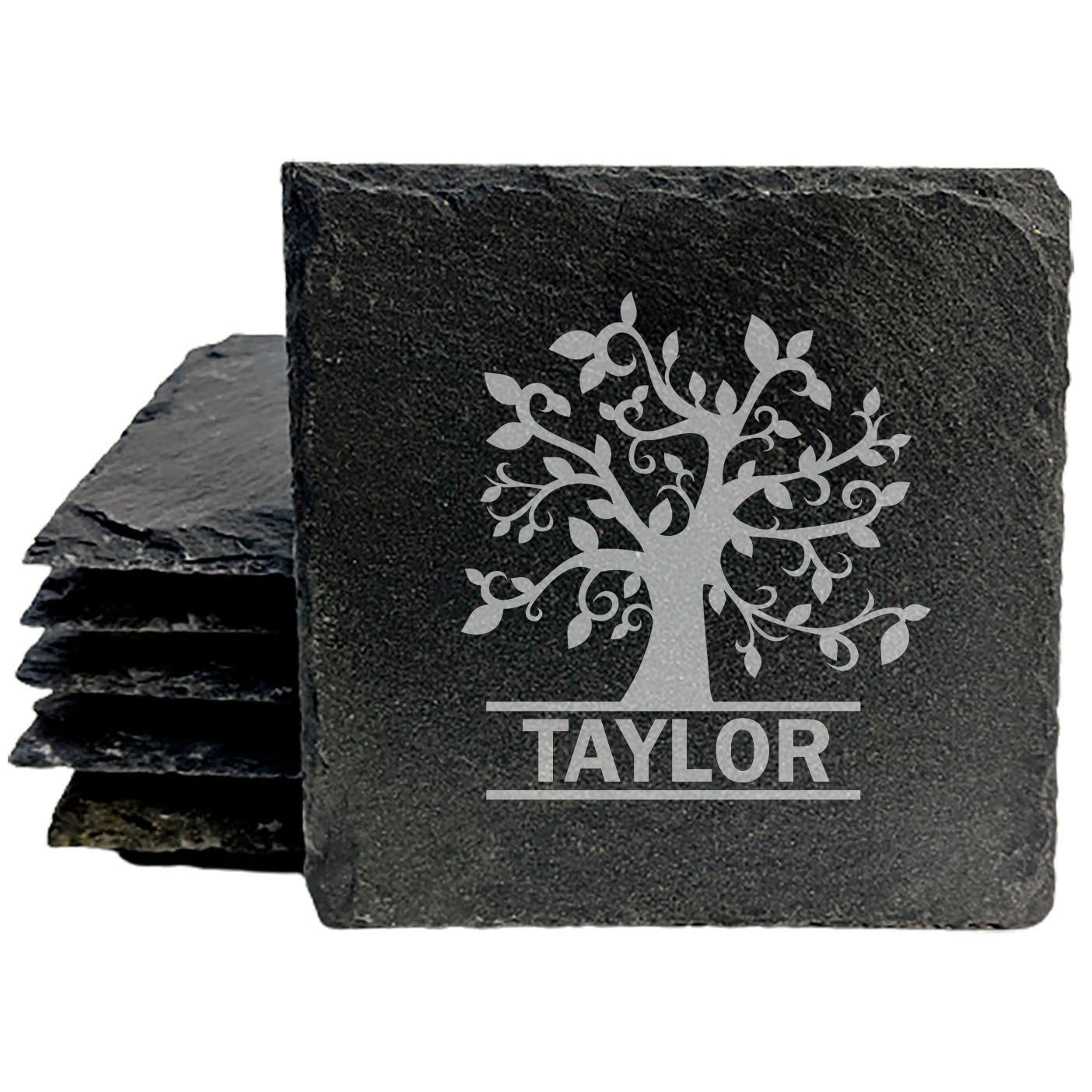 Branch Out in Style: Personalized Family Tree Coasters with Monogram