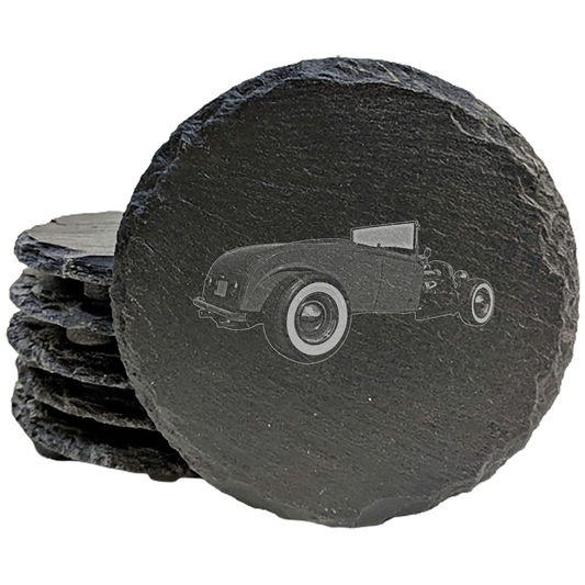 Gearhead Heaven: Vintage 1932 Hot Rod Coasters with Flair