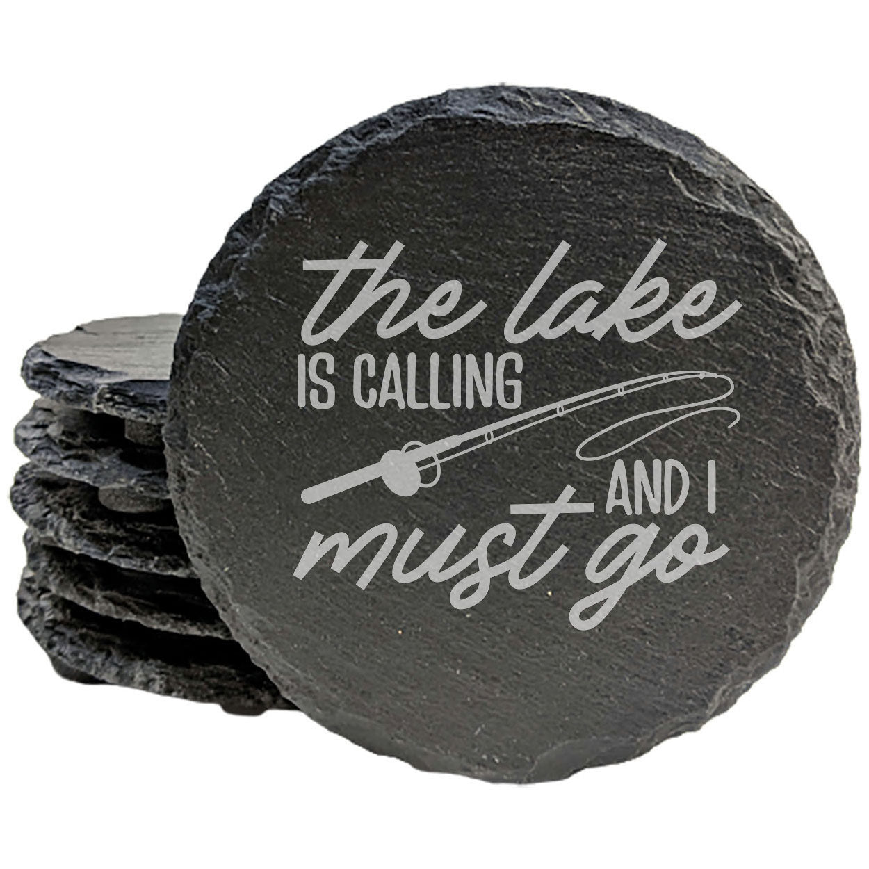 A Touch of the Lake for Home: Laser Etched Fishing Coasters