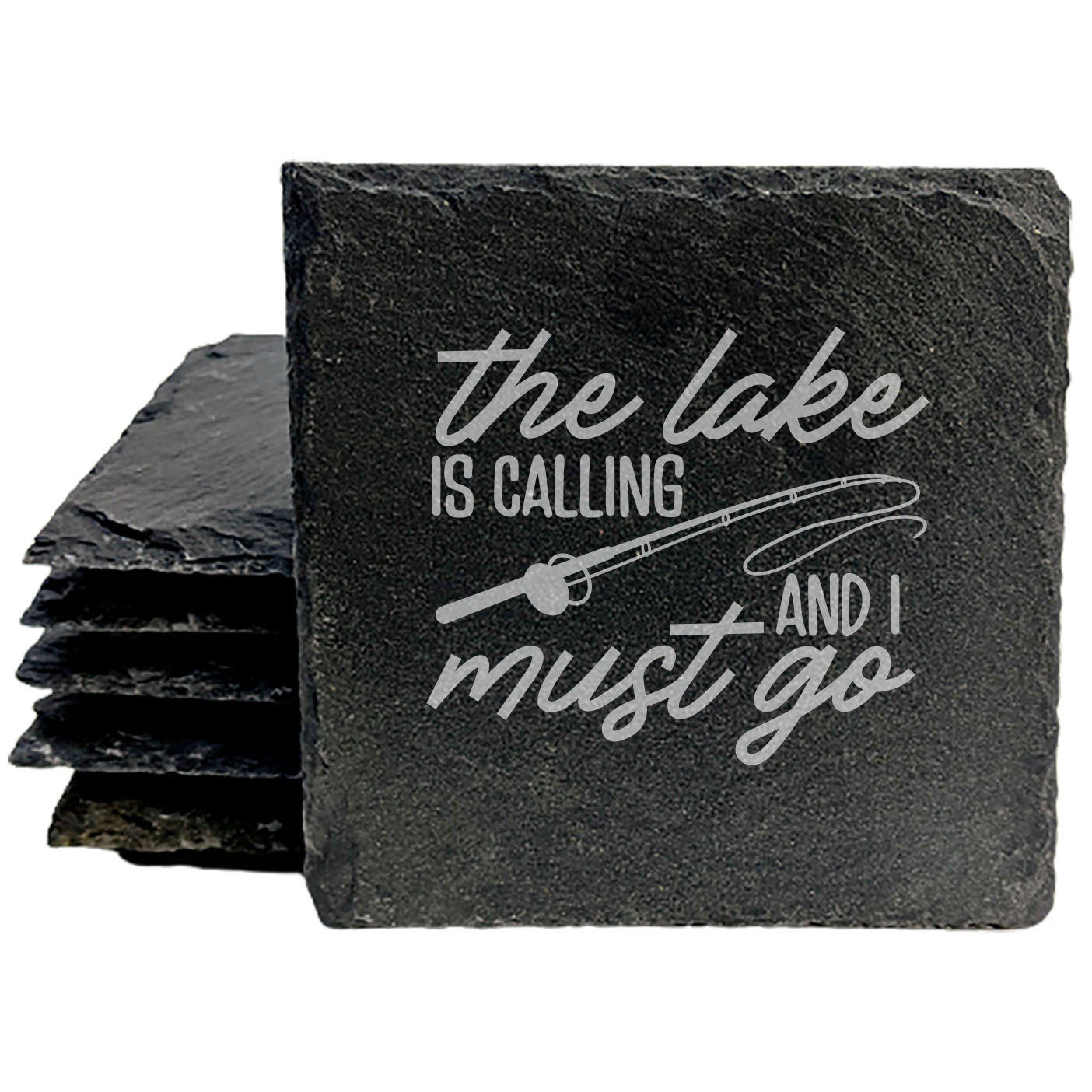A Touch of the Lake for Home: Laser Etched Fishing Coasters