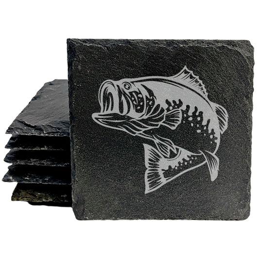 Reel in the Fun: Fishing Bass Coasters for the Lake House