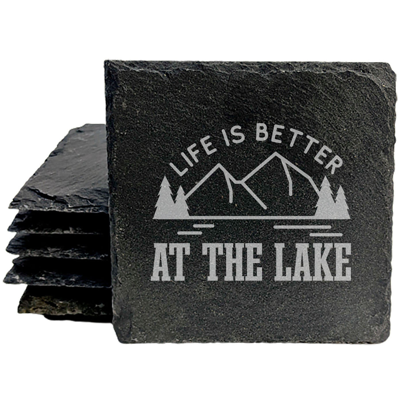 Find Your Happy Place: Life is Better at the Lake Coasters