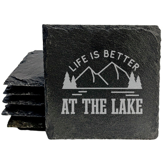 Find Your Happy Place: Life is Better at the Lake Coasters