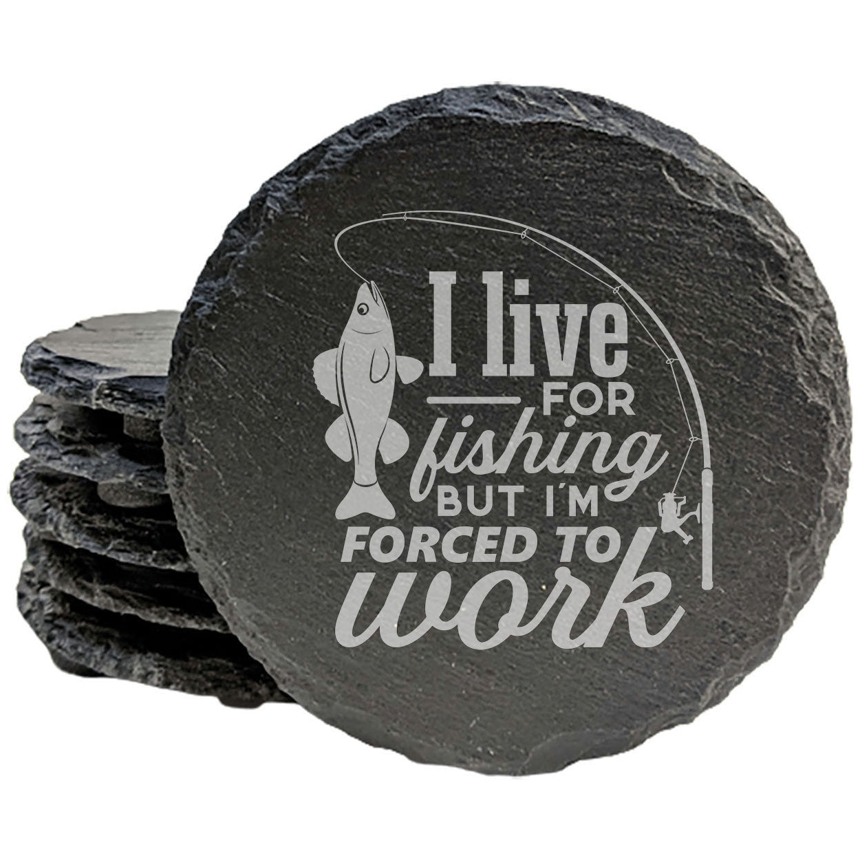 Escape the Grind: Funny Fishing Quote Coasters for the Soul