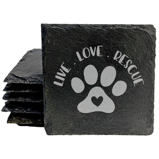 Spreading Pawsitivity: Live Love Rescue Coasters