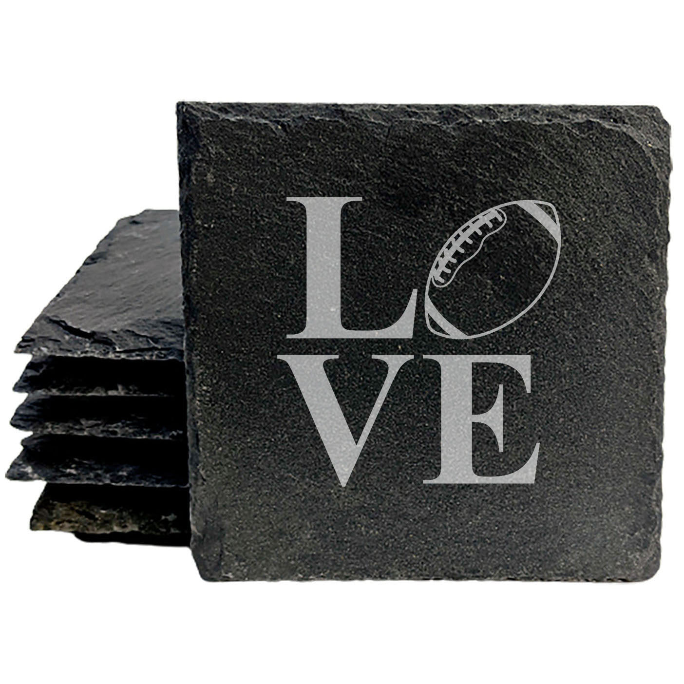 Love the Game: Football Inspired Coasters on Slate