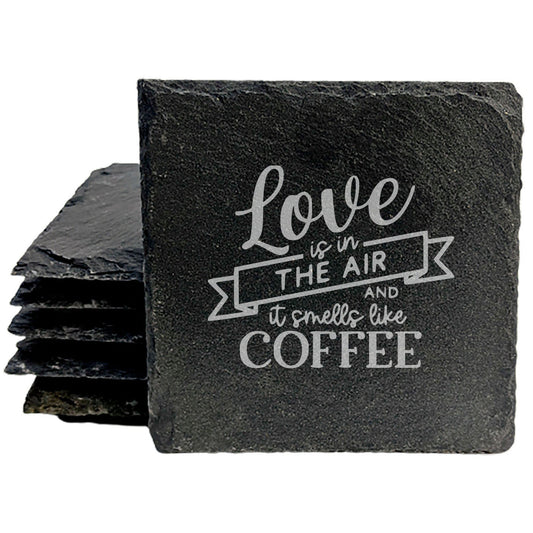 The Scent of Love: Coffee Coasters with a Fun Twist