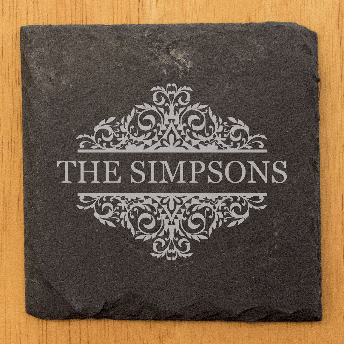 A Touch of Elegance: Personalized Slate Coasters with Family Monogram