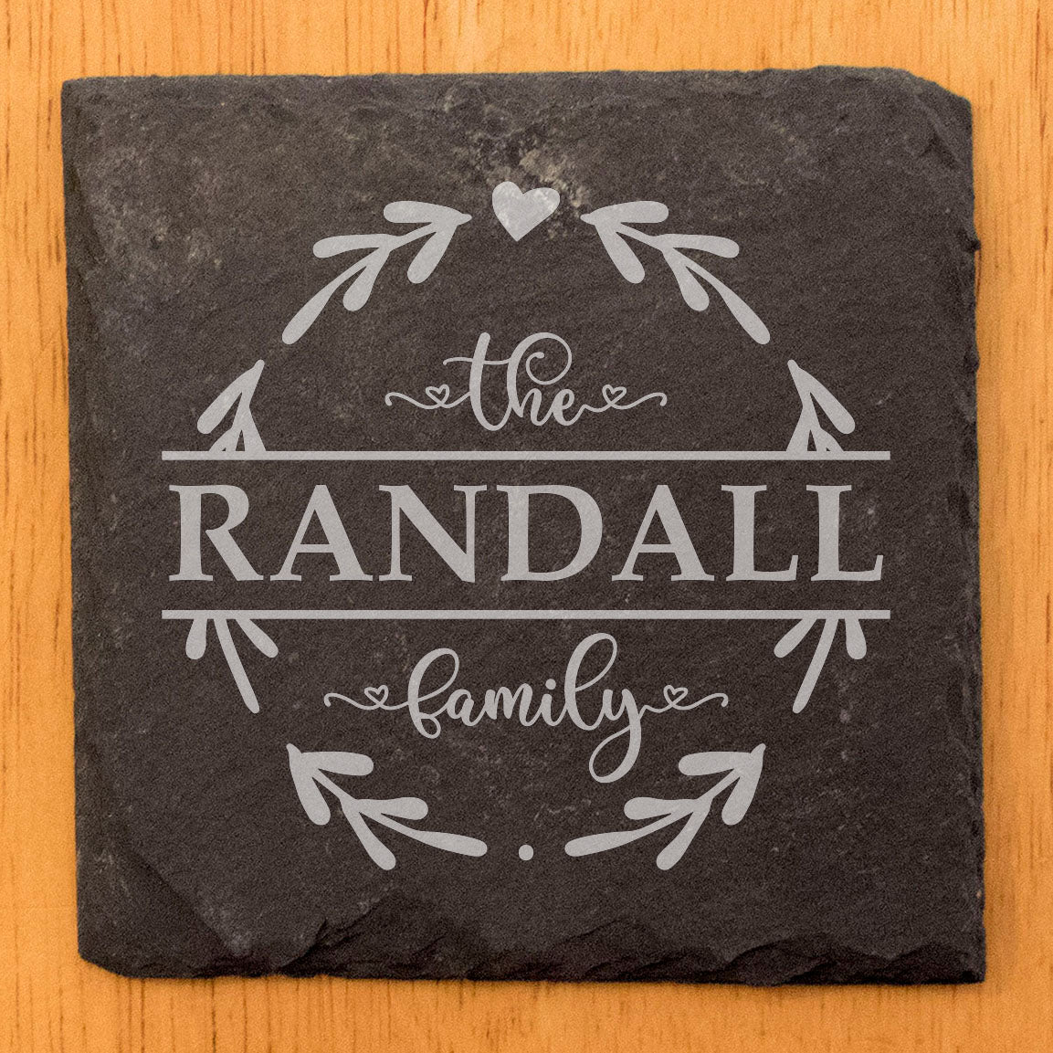 Personalized Monogram Coasters, Natural Slate Stone Coaster Set, Birthday, Wedding Or Anniversary Gift, Customized Rustic Coasters, Drink Coasters