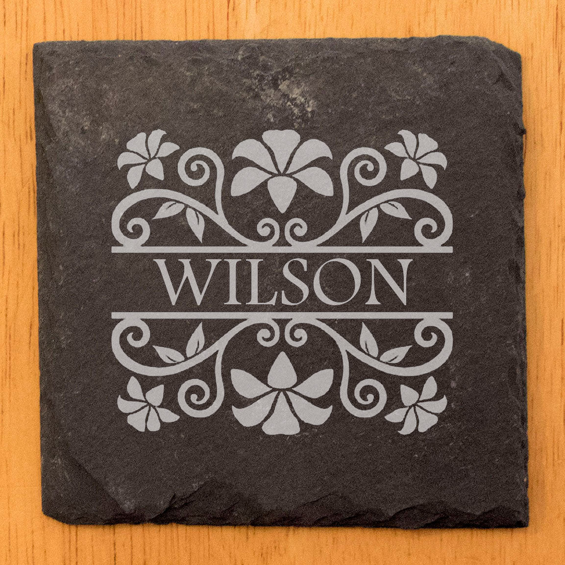 Personalized Monogram Coasters, Natural Slate Stone Coaster Set, Birthday, Wedding Or Anniversary Gift, Customized Rustic Coasters, Drink Coasters