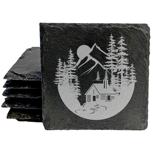 Escape to the Wild: Mountain &amp; Cabin Coasters for Nature Lovers