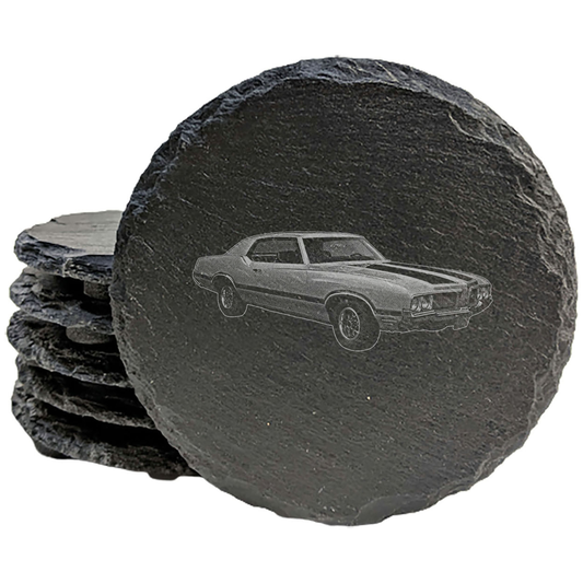 Classic Muscle on Your Coffee Table: Vintage 1970 Olds Cutlass Coasters