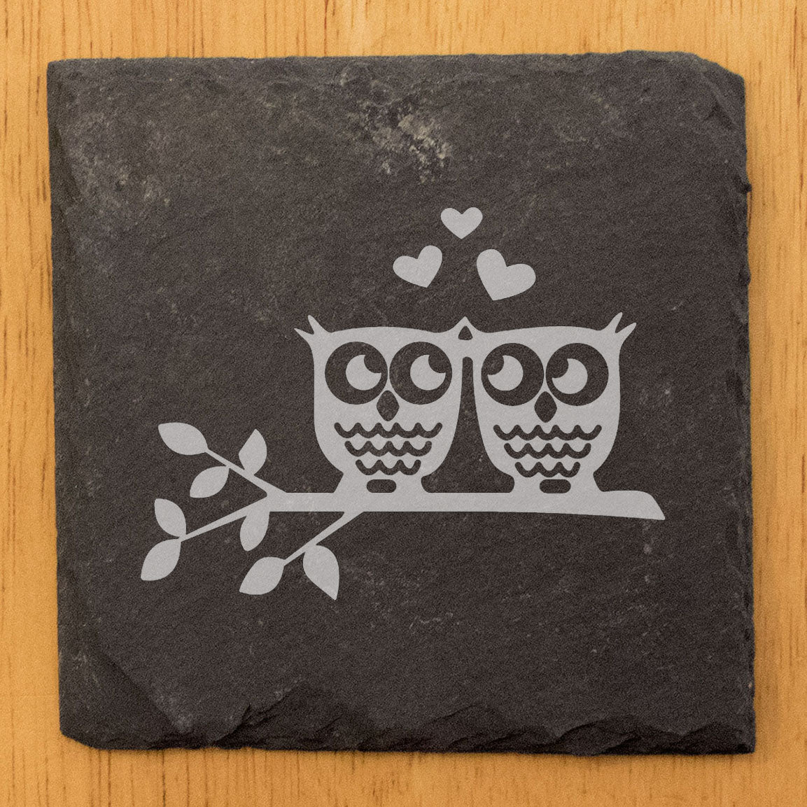 Hootin' for You: Cute Owl Coasters with Lovebirds