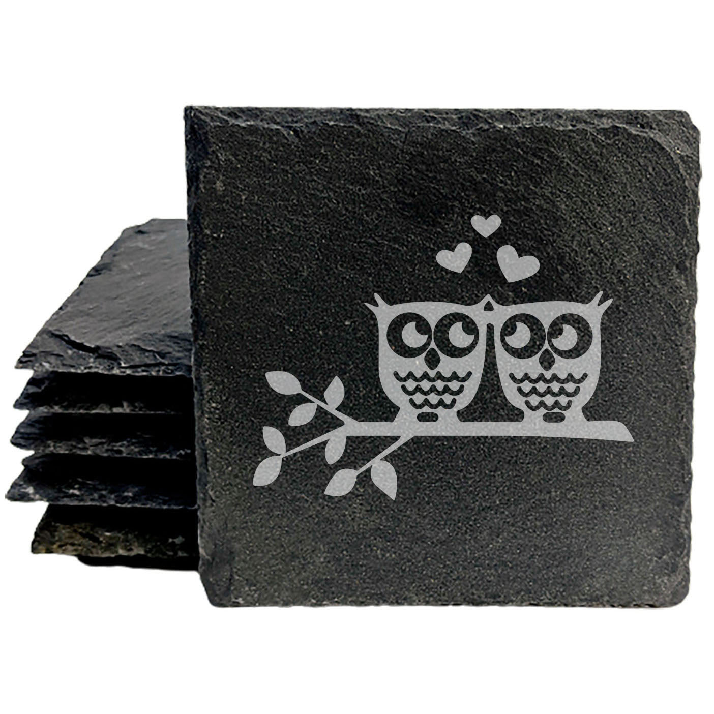 Hootin' for You: Cute Owl Coasters with Lovebirds
