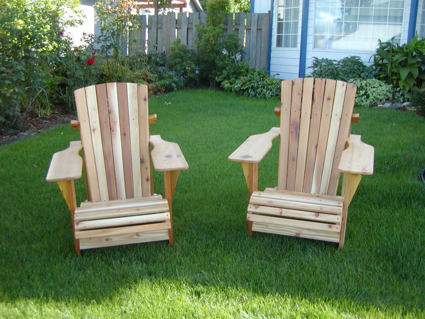 Classic Cedar Adirondack Chairs (Pair)