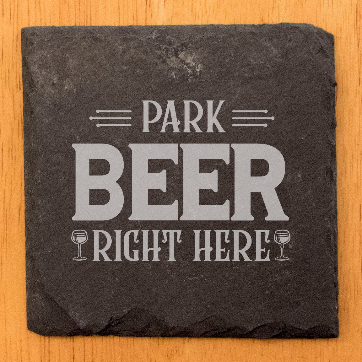 Cheers to the Outdoors: "Park Beer Right Here" Coasters