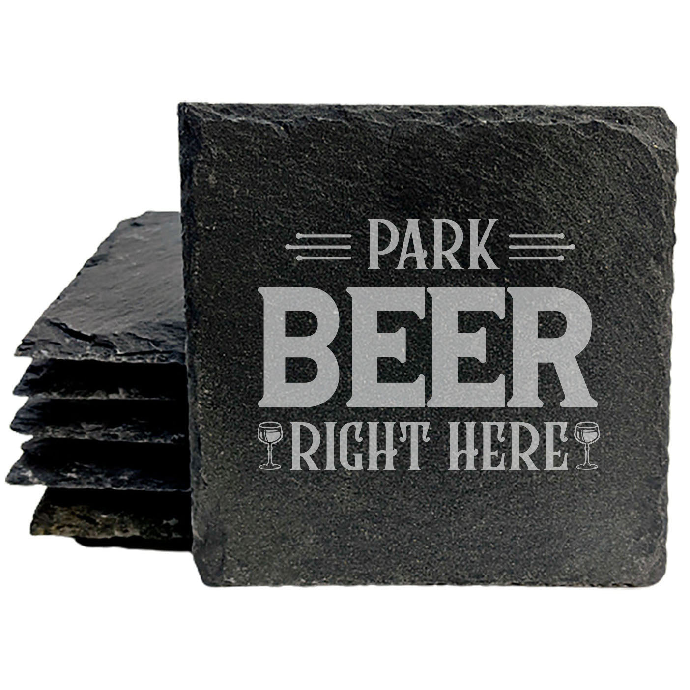 Cheers to the Outdoors: "Park Beer Right Here" Coasters