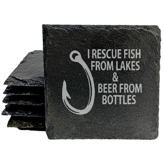 Hooked on Laughter: Hilarious Fishing &amp; Beer Coasters