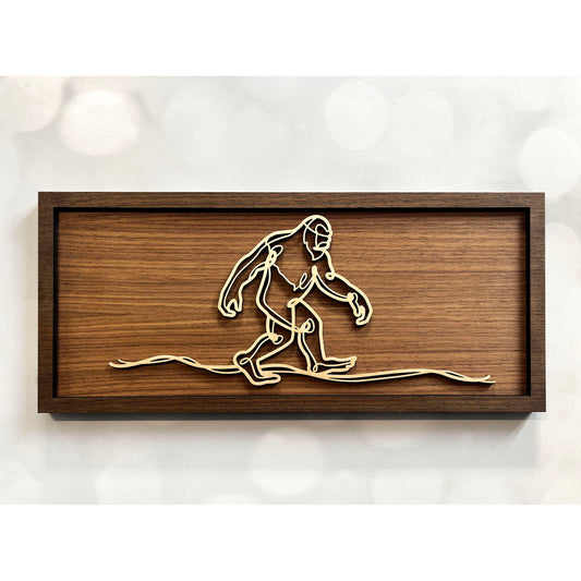 Bigfoot Doodle Art Sign