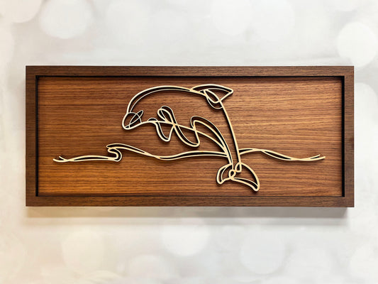 Dolphin Doodle Art Sign