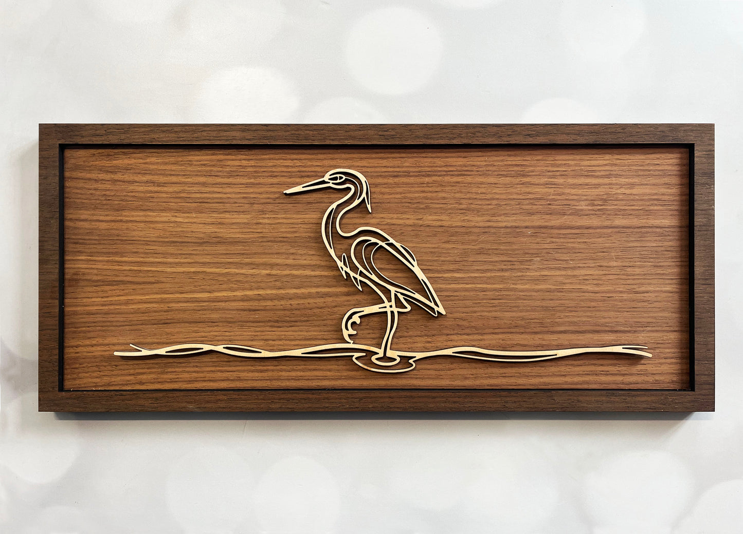 Heron Doodle Art Sign