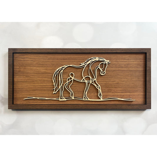 Horse Doodle Art Sign