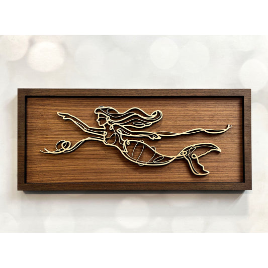 Mermaid Doodle Art Sign