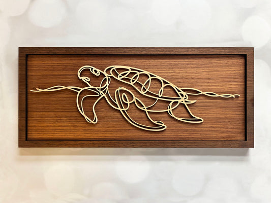 Sea Turtle Doodle Art Sign