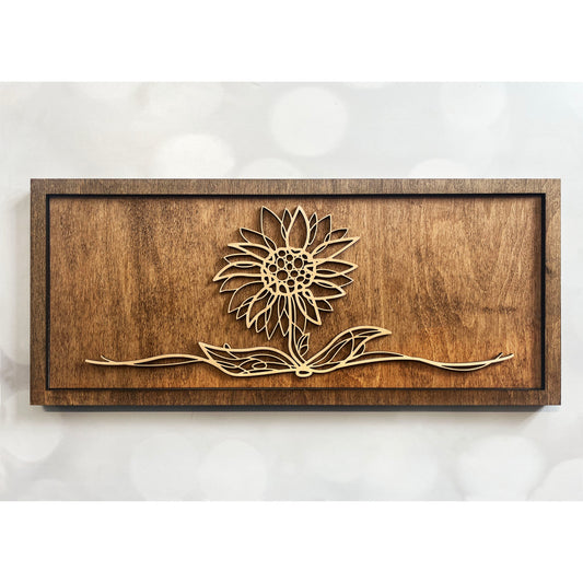 Sunflower Doodle Art Sign