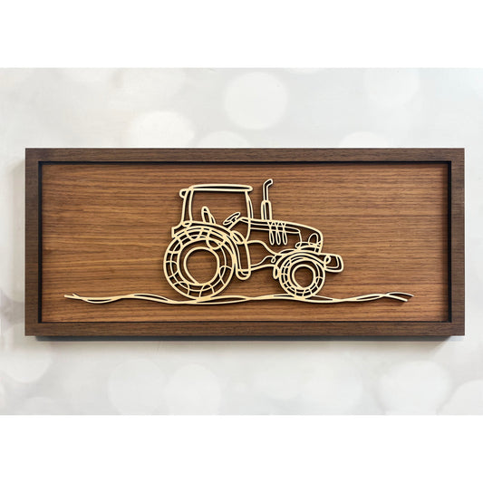 Tractor Doodle Art Sign