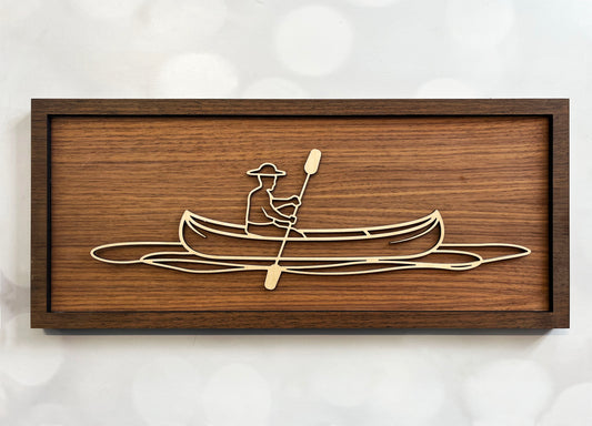 Canoe Line Art Sign