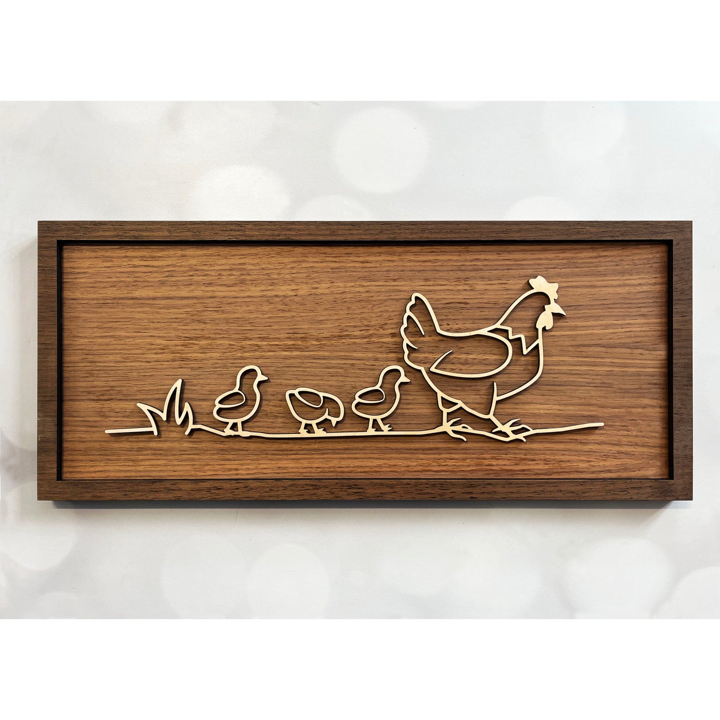Chicken Line Art Sign