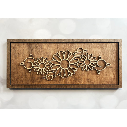 Daisy Line Art Sign