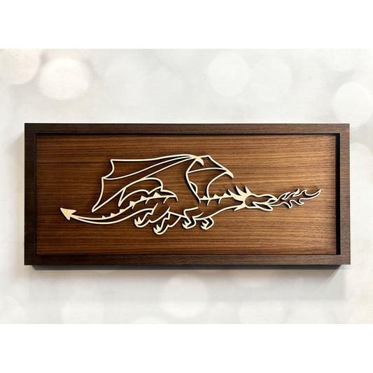 Dragon Line Art Sign