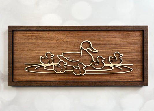 Duck Line Art Sign