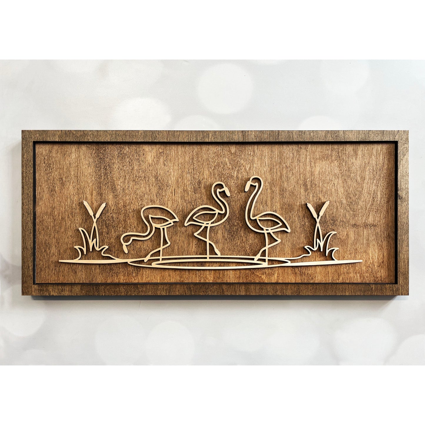 Flamingo Line Art Sign