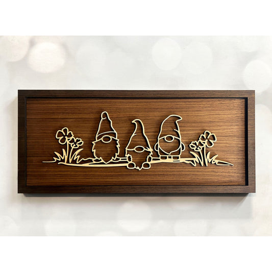 Gnomes Line Art Sign