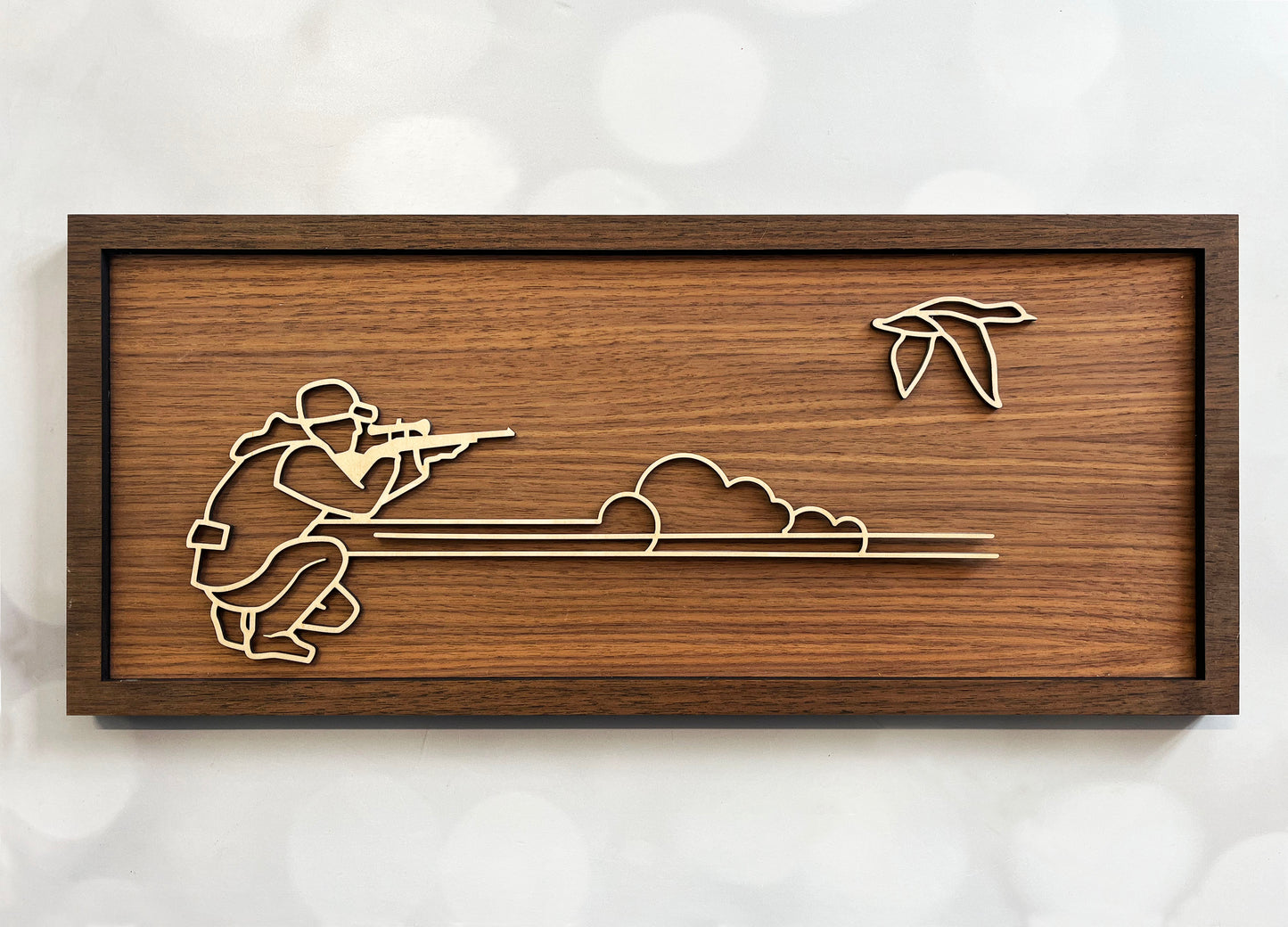 Bird Hunting Line Art Sign