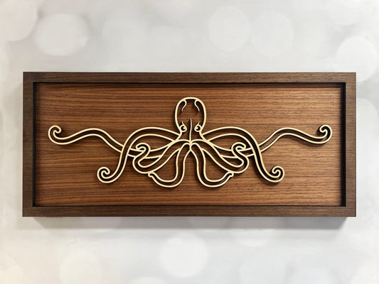 Octopus Line Art Sign
