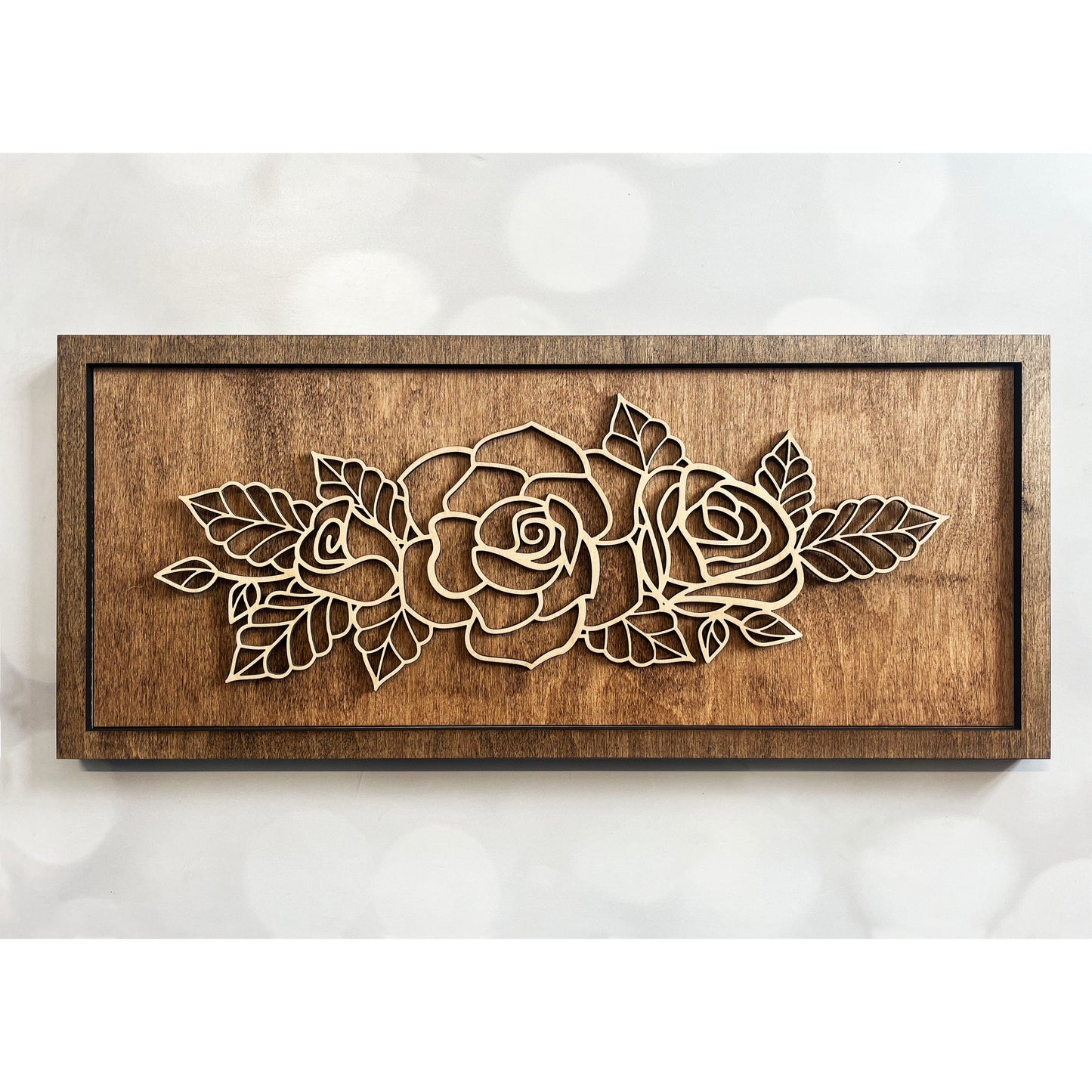 Rose Line Art Sign