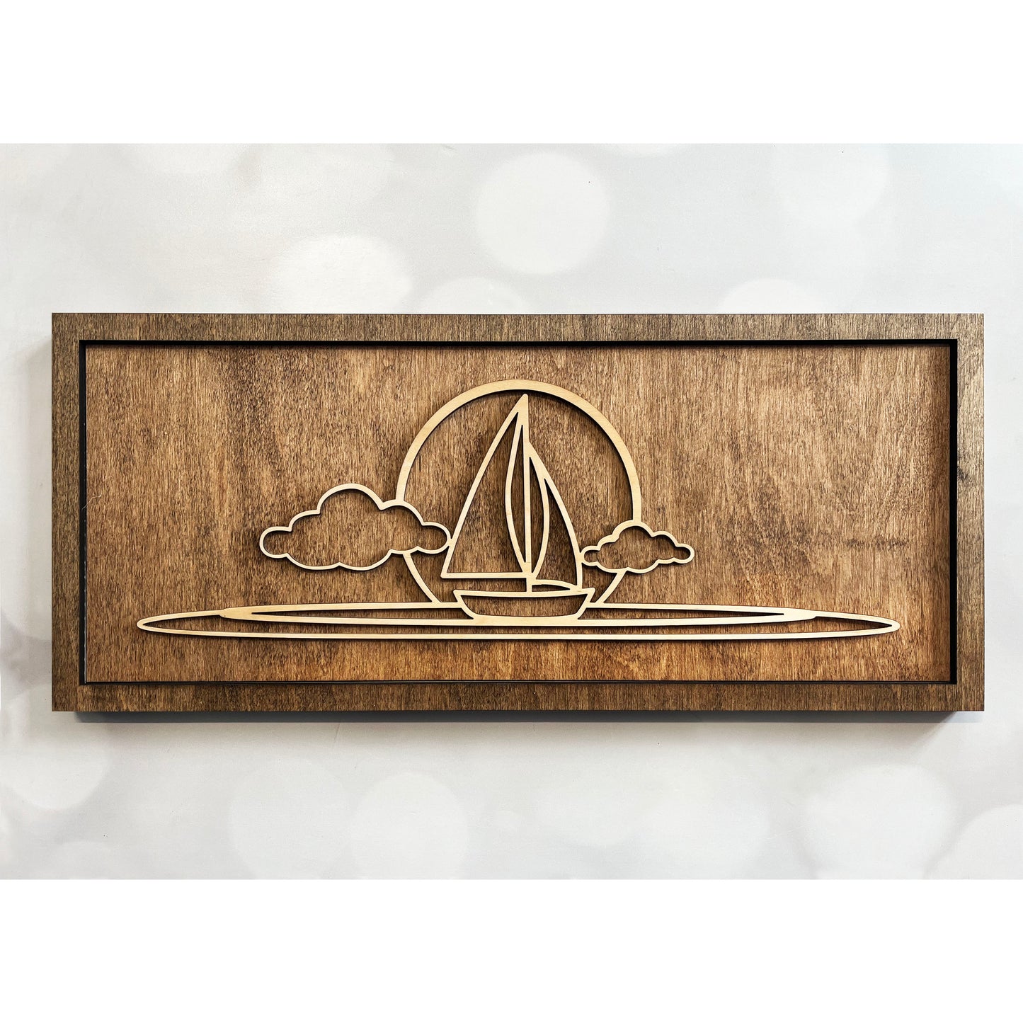 Sailboat Line Art Sign