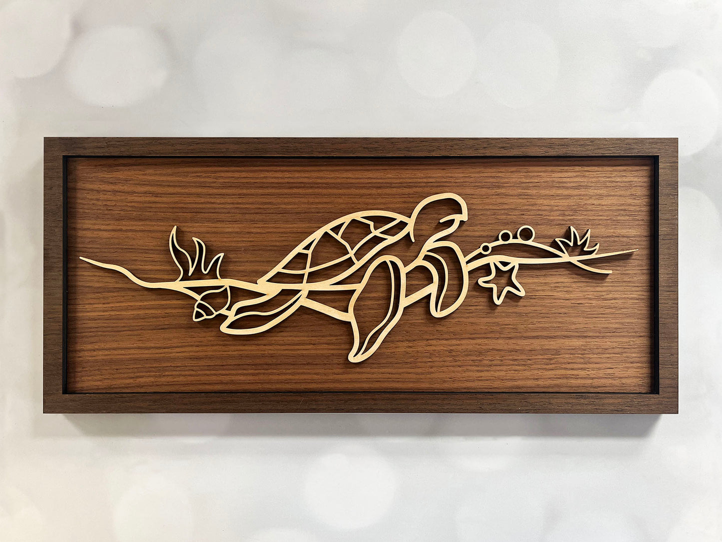 Sea Turtle Line Art Sign