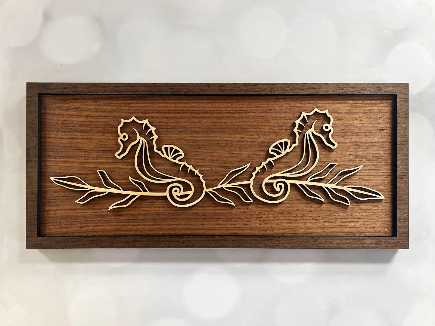 Sea Horse Line Art Sign