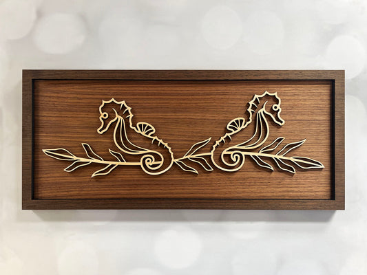 Sea Horse Line Art Sign