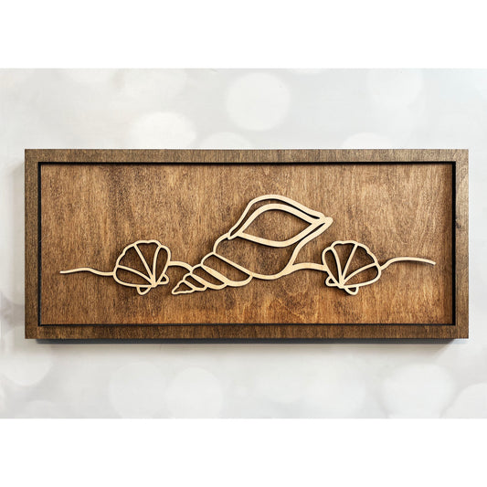 Shell Line Art Sign