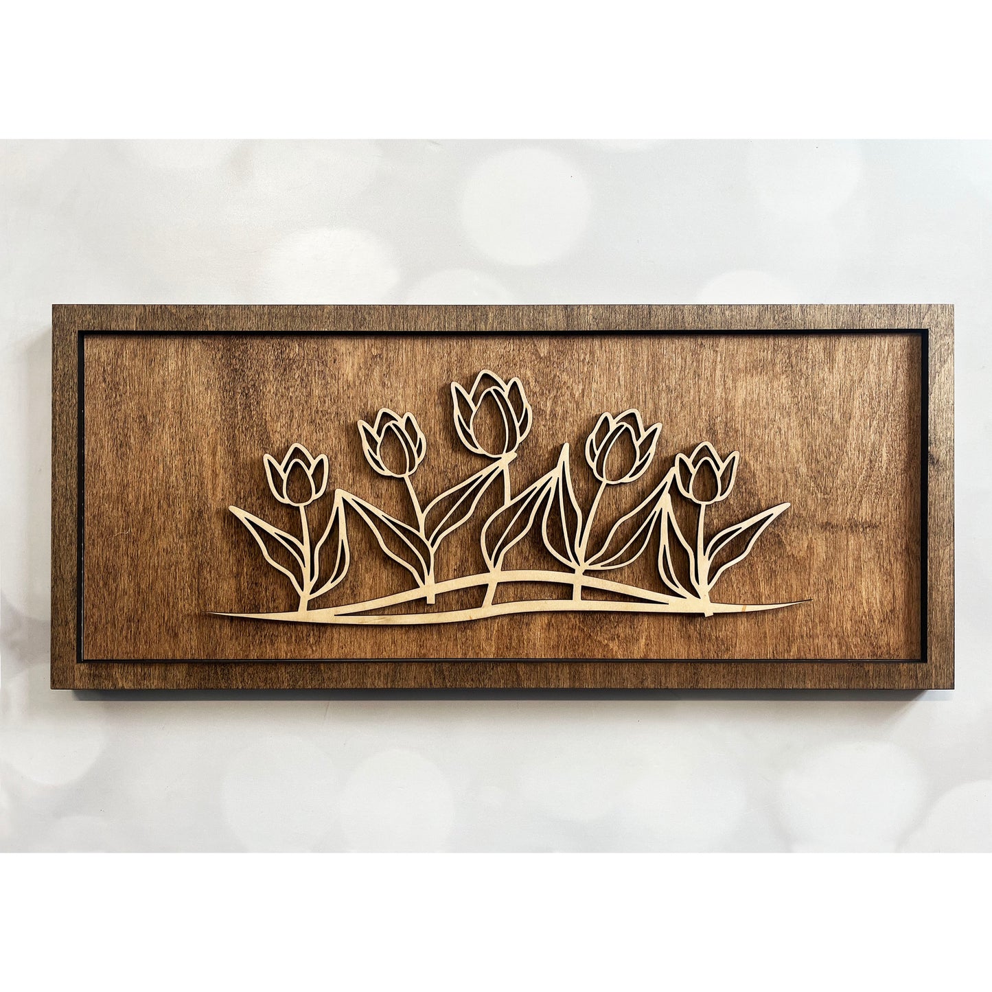 Tulips Line Art Sign