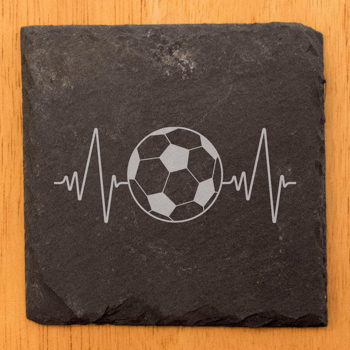 For the Love of the Game: Soccer Heartbeat Coasters