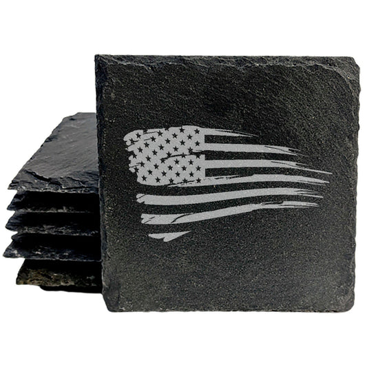 A Touch of Patriotism: Tattered Flag Coasters for All